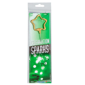 Star shaped sparkler